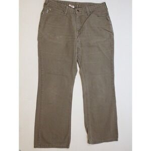 Carhartt Women's Straight Leg Jeans in Olive Brown